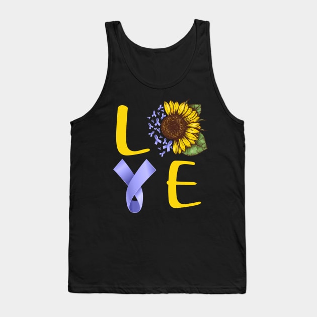 love stomach cancer sunflower Tank Top by TeesCircle